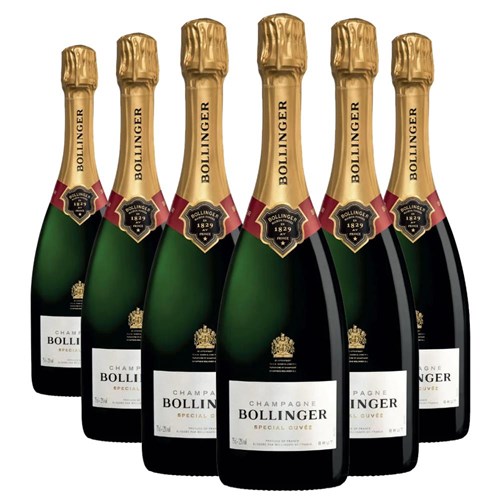 Crate of 6 Bollinger Brut Special Cuvee Champagne 75cl